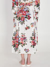 long skirt with a floral print