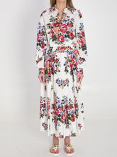 DOLCE&GABBANA 40 long skirt with a floral print