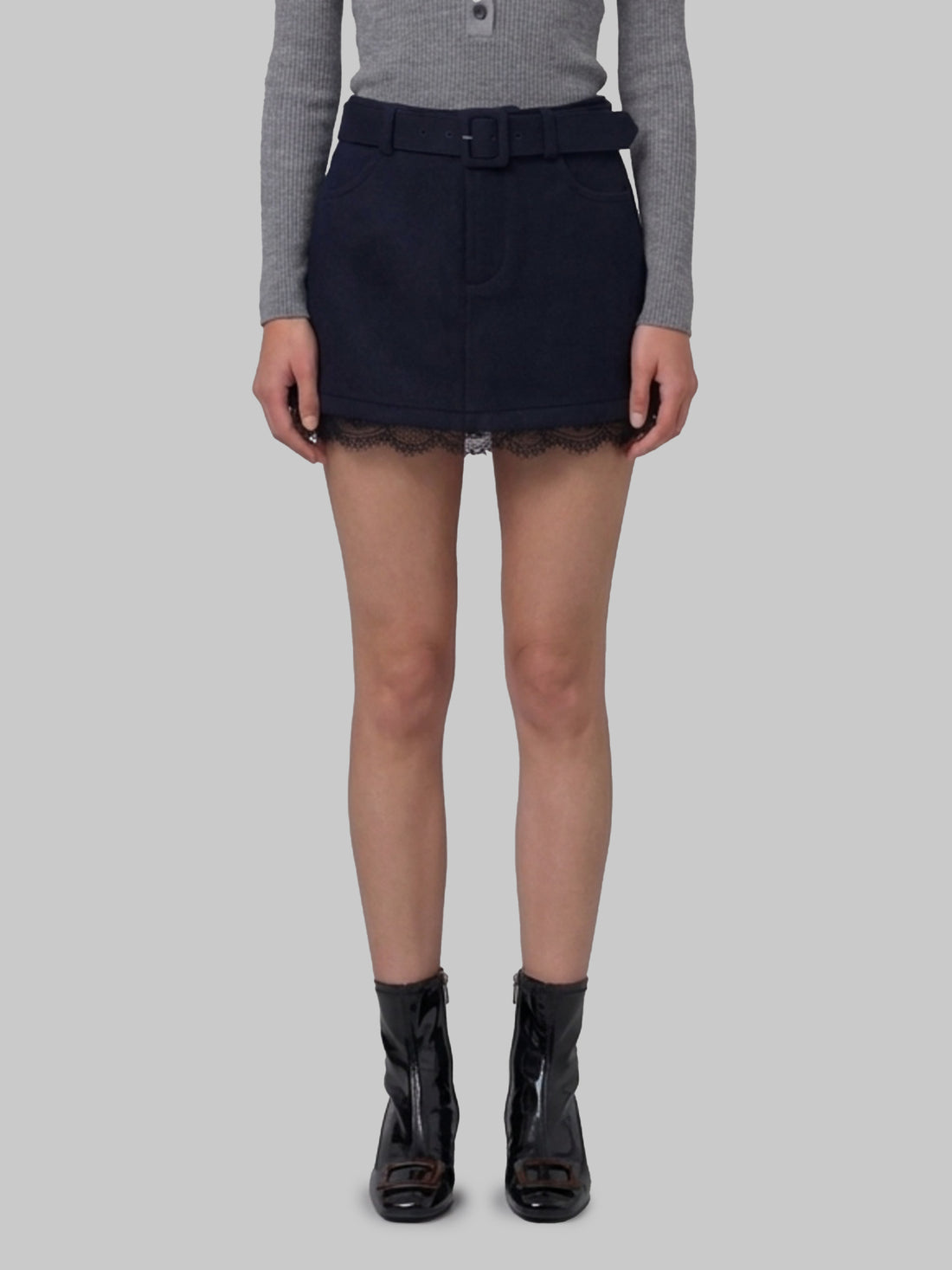 SELF PORTRAIT 10 navy lace skort 