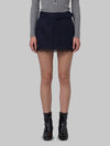 navy lace skort