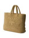 Large Logo Raffia Tote