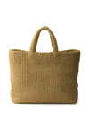 Large Logo Raffia Tote