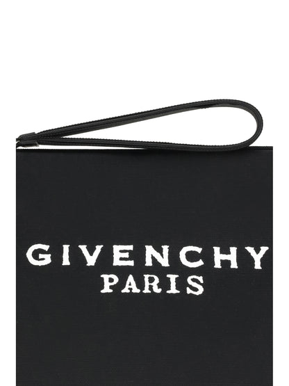 GIVENCHY OS canvas pouch bag