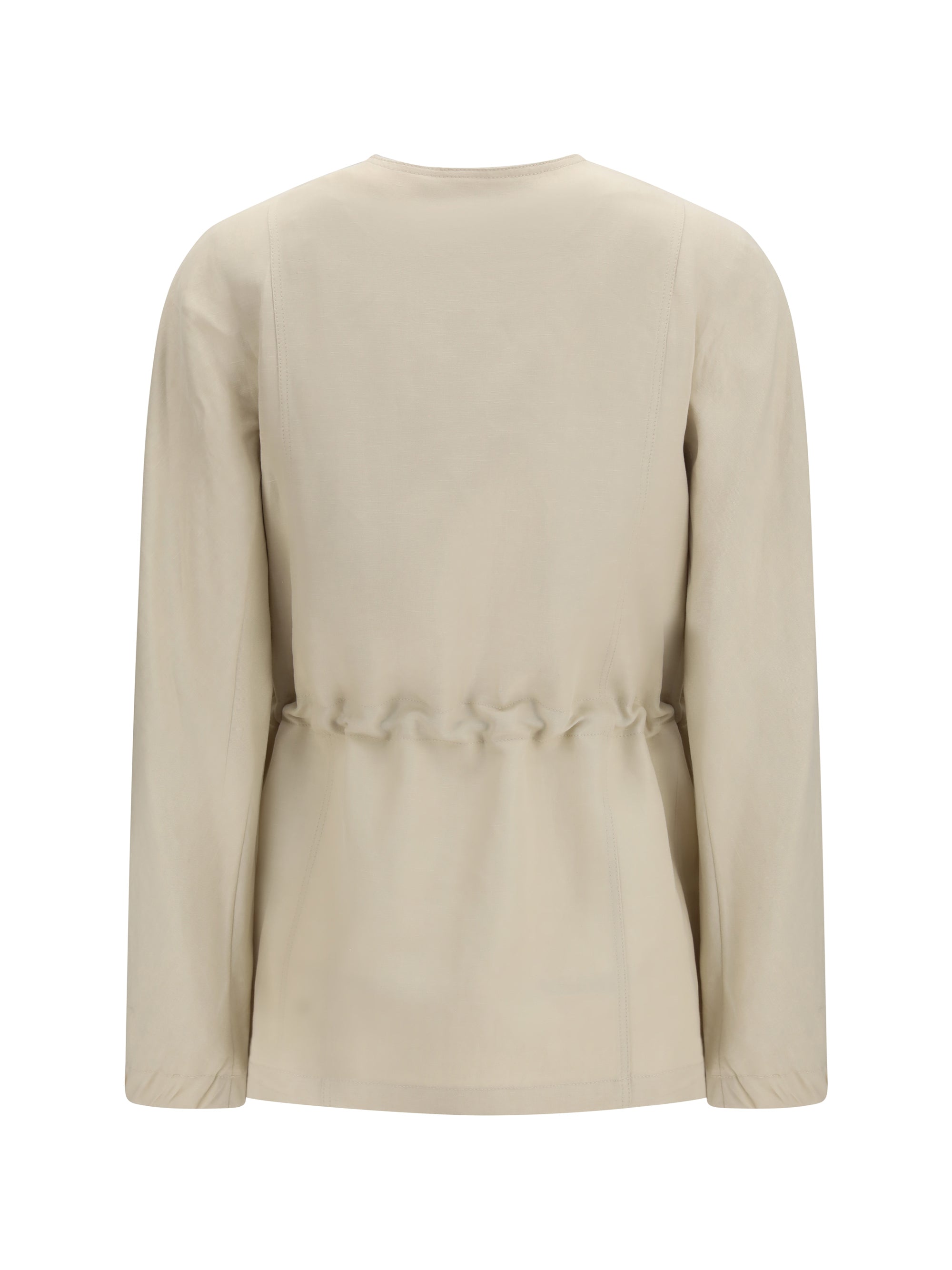 carezza jacket in linen and silk blend