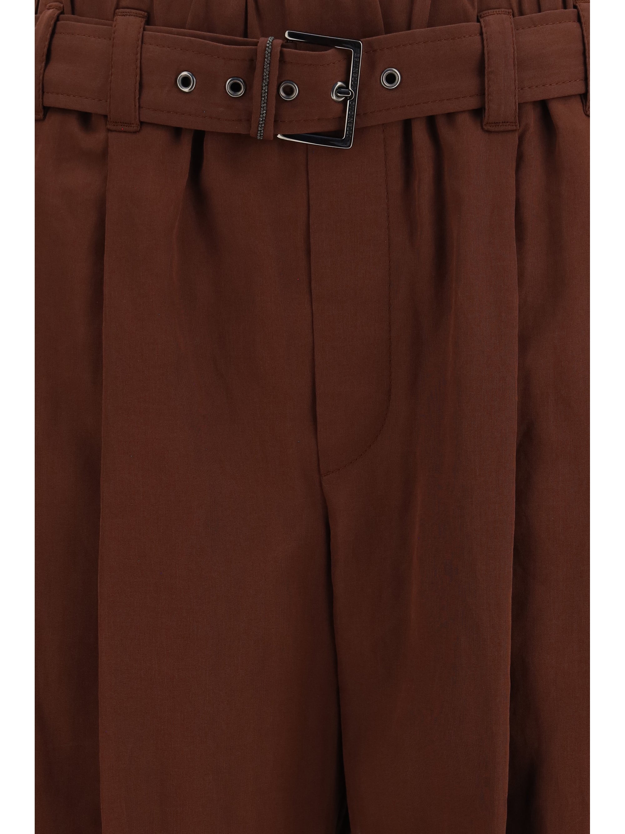 cotton loose pants with monili