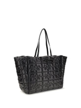 GANNI OS quilted tote bag