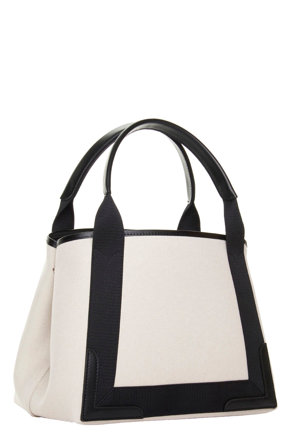 small navy cabas canvas shopping bag