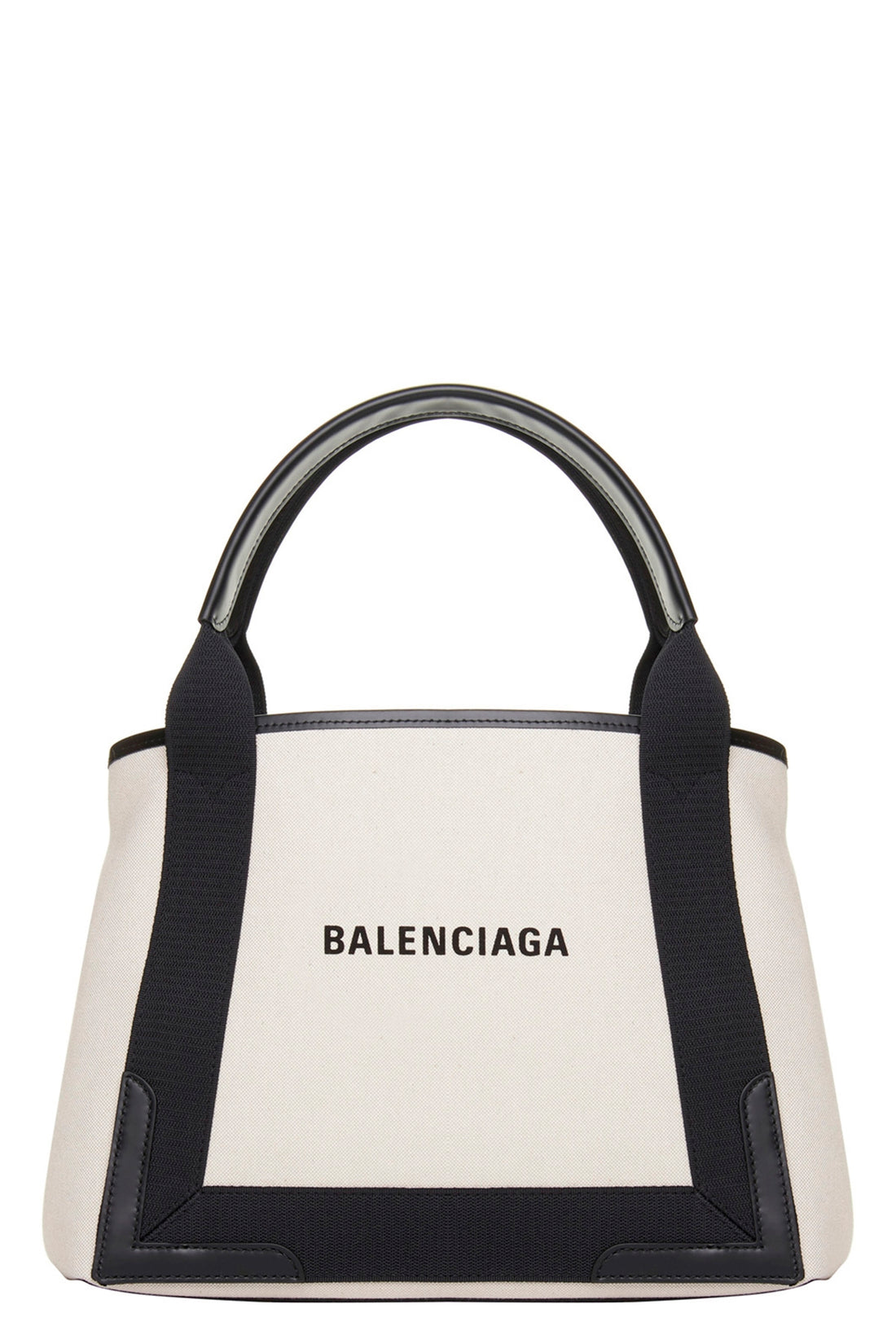BALENCIAGA OS small navy cabas canvas shopping bag