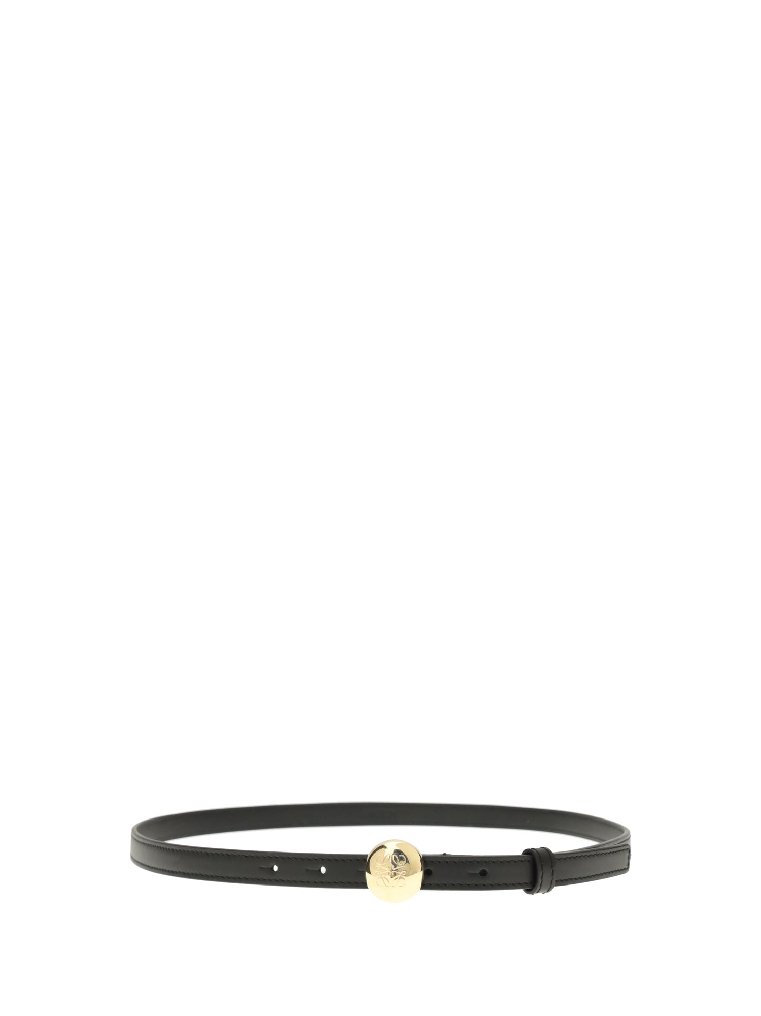 LOEWE 80 leather pebble belt
