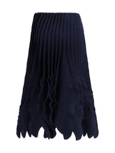 ALAIA 36 tweed knit ruffle skirt