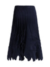 tweed knit ruffle skirt