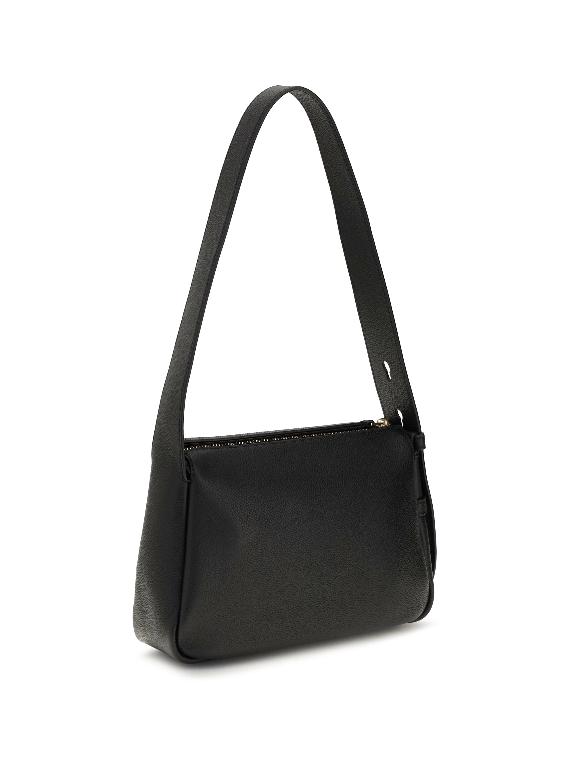 small romy pebbled leather shoulder bag