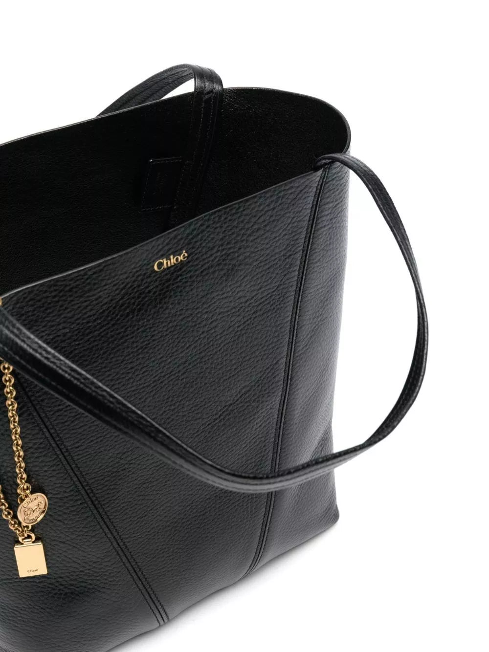 Chloé 粒面皮革旋转托特包