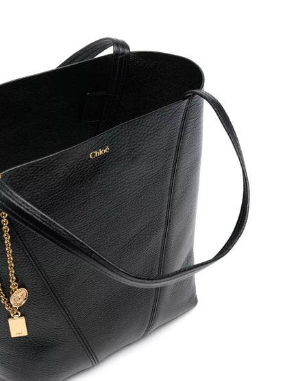 Chloé 粒面皮革旋转托特包