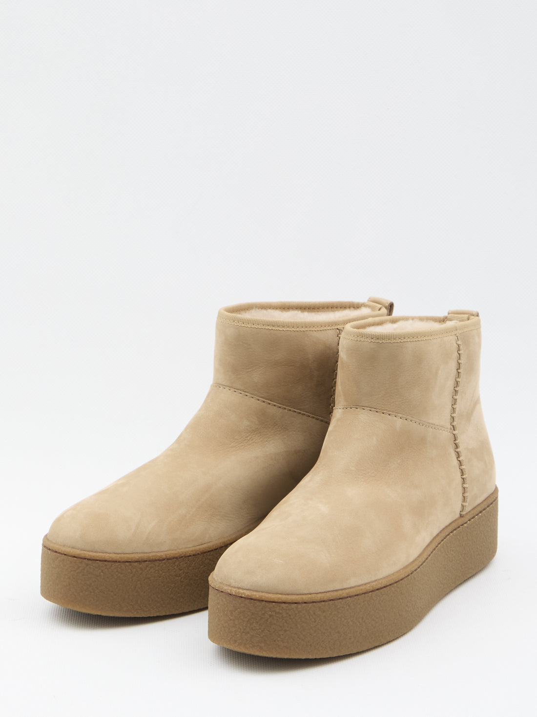 HOGAN 36 shearling ankle boots 