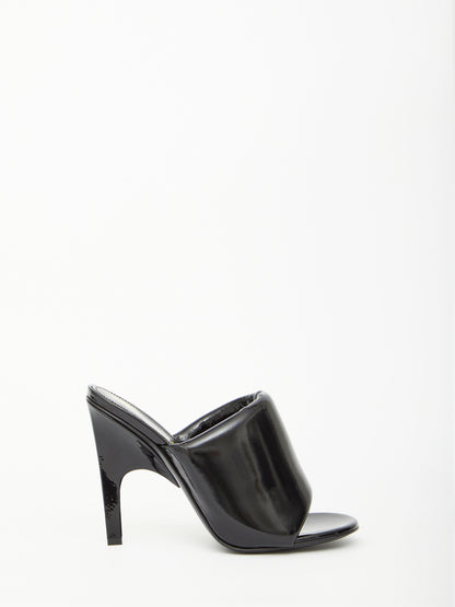 THE ATTICO 36 black rem sandals