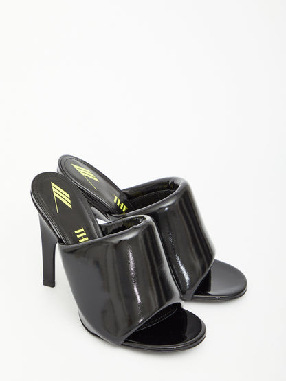 THE ATTICO 36 black rem sandals