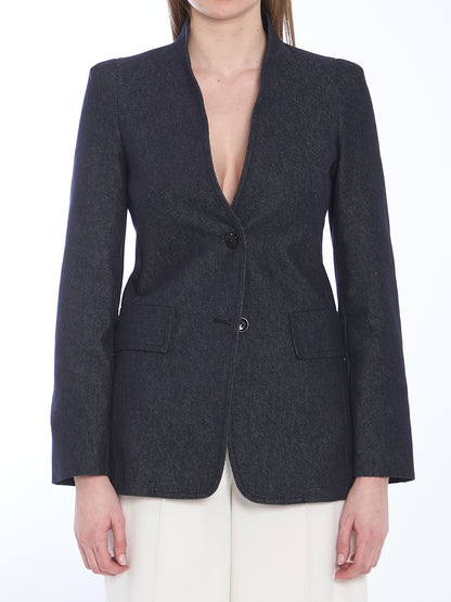 MAX MARA 44 slim-fit single-breasted blazer