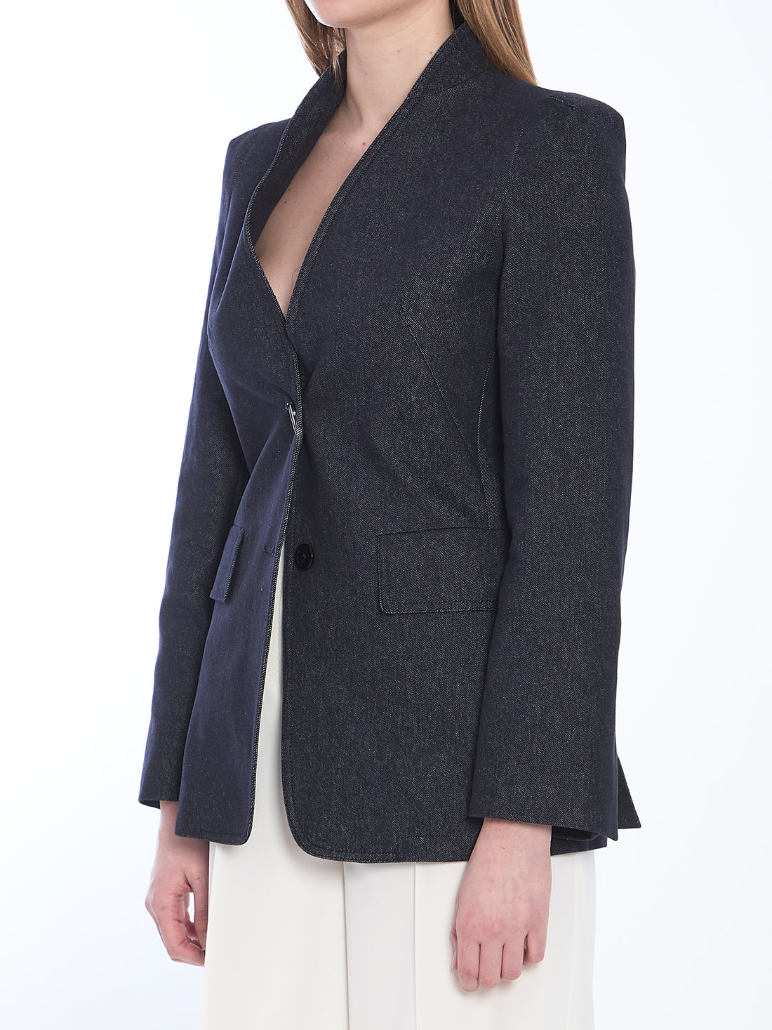 MAX MARA 44 slim-fit single-breasted blazer