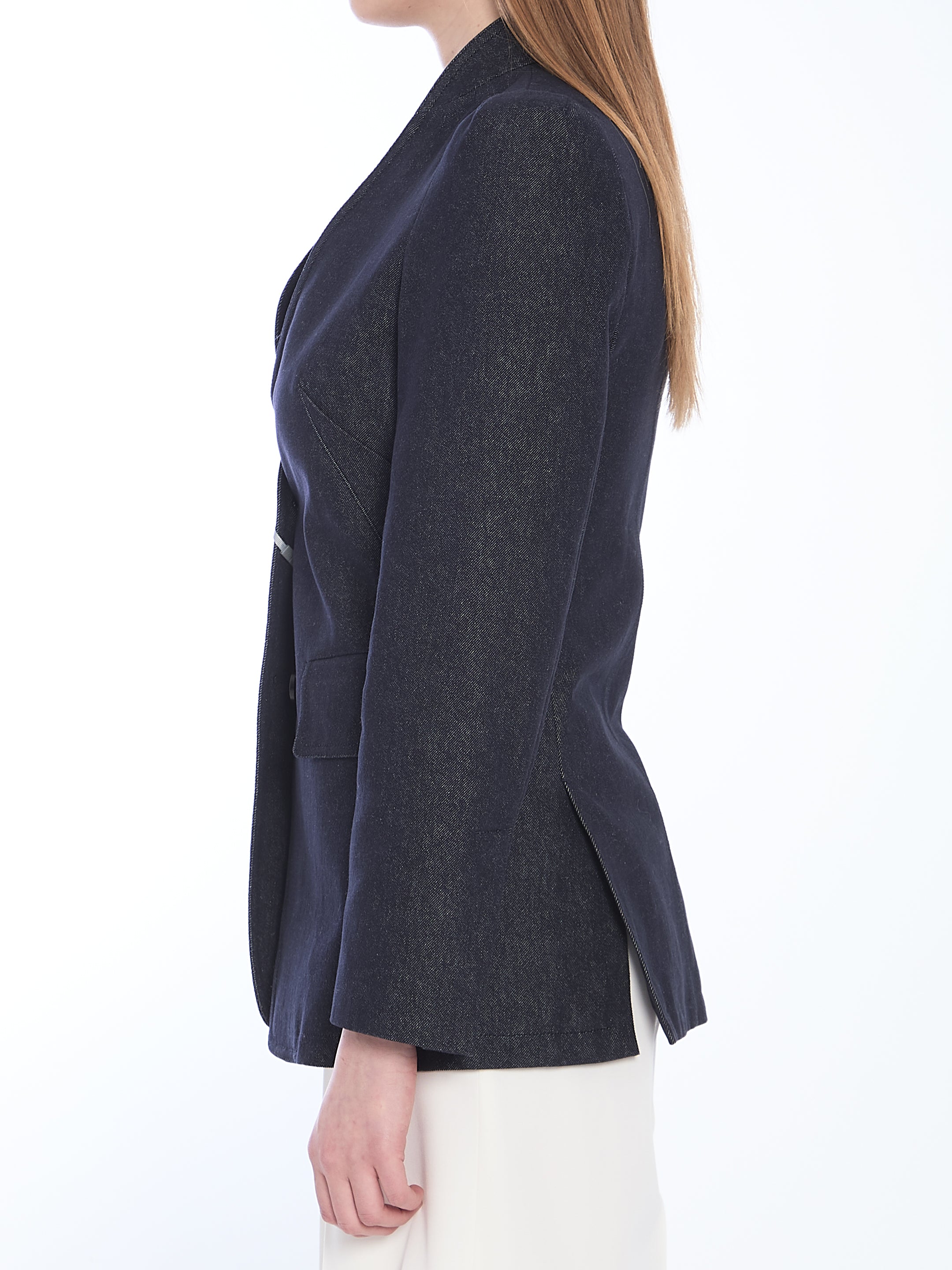 MAX MARA 44 slim-fit single-breasted blazer