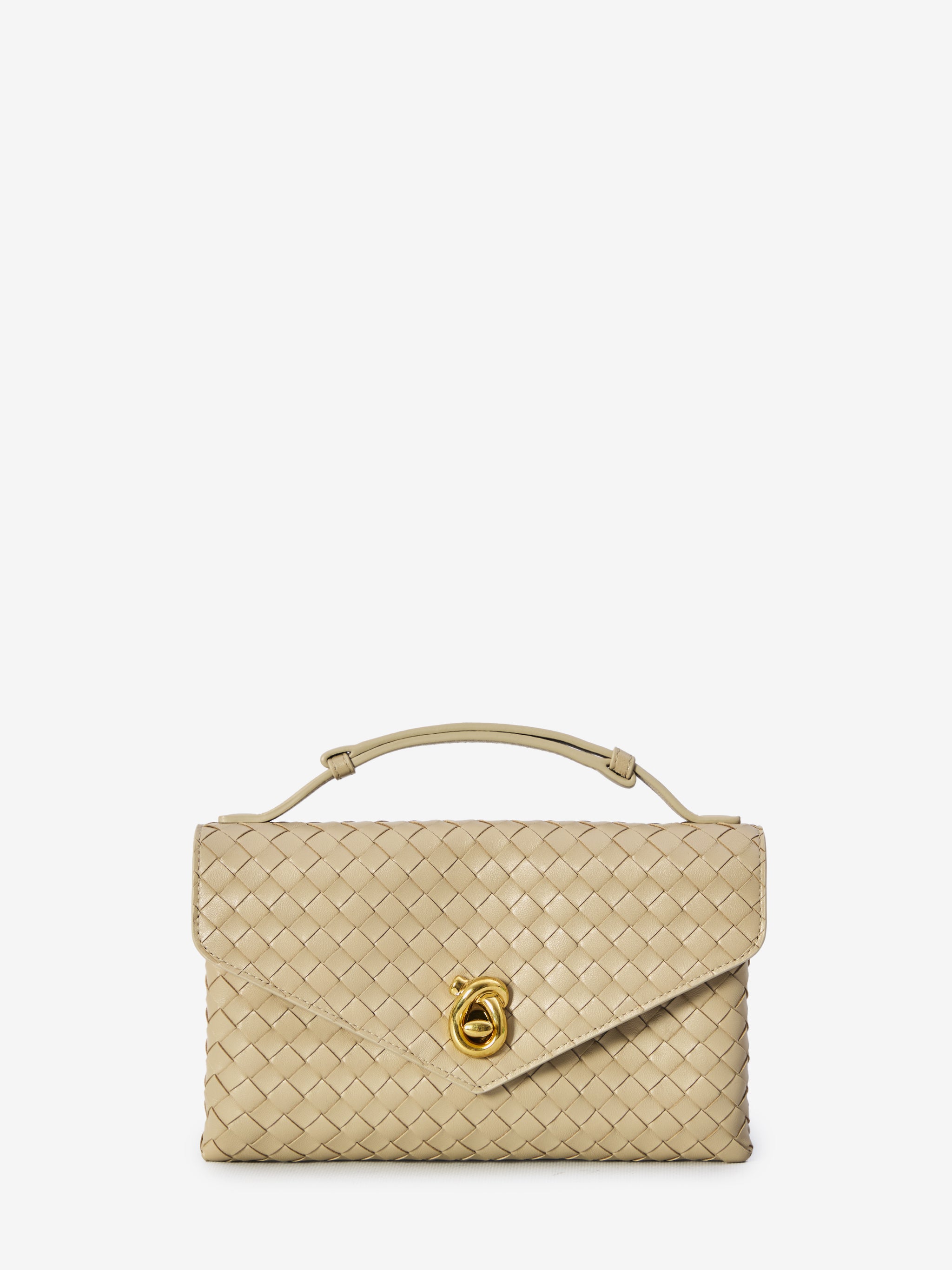 knot lock bag beige