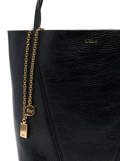 Chloé 粒面皮革旋转托特包