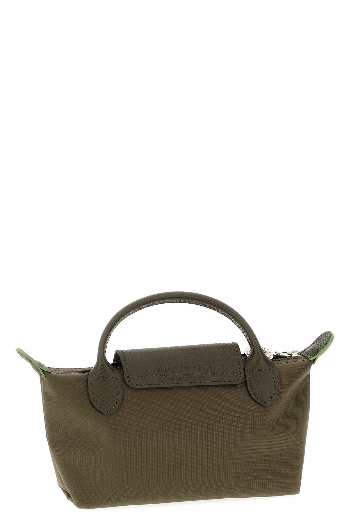 le pliage green foldable nylon canvas clutch bag