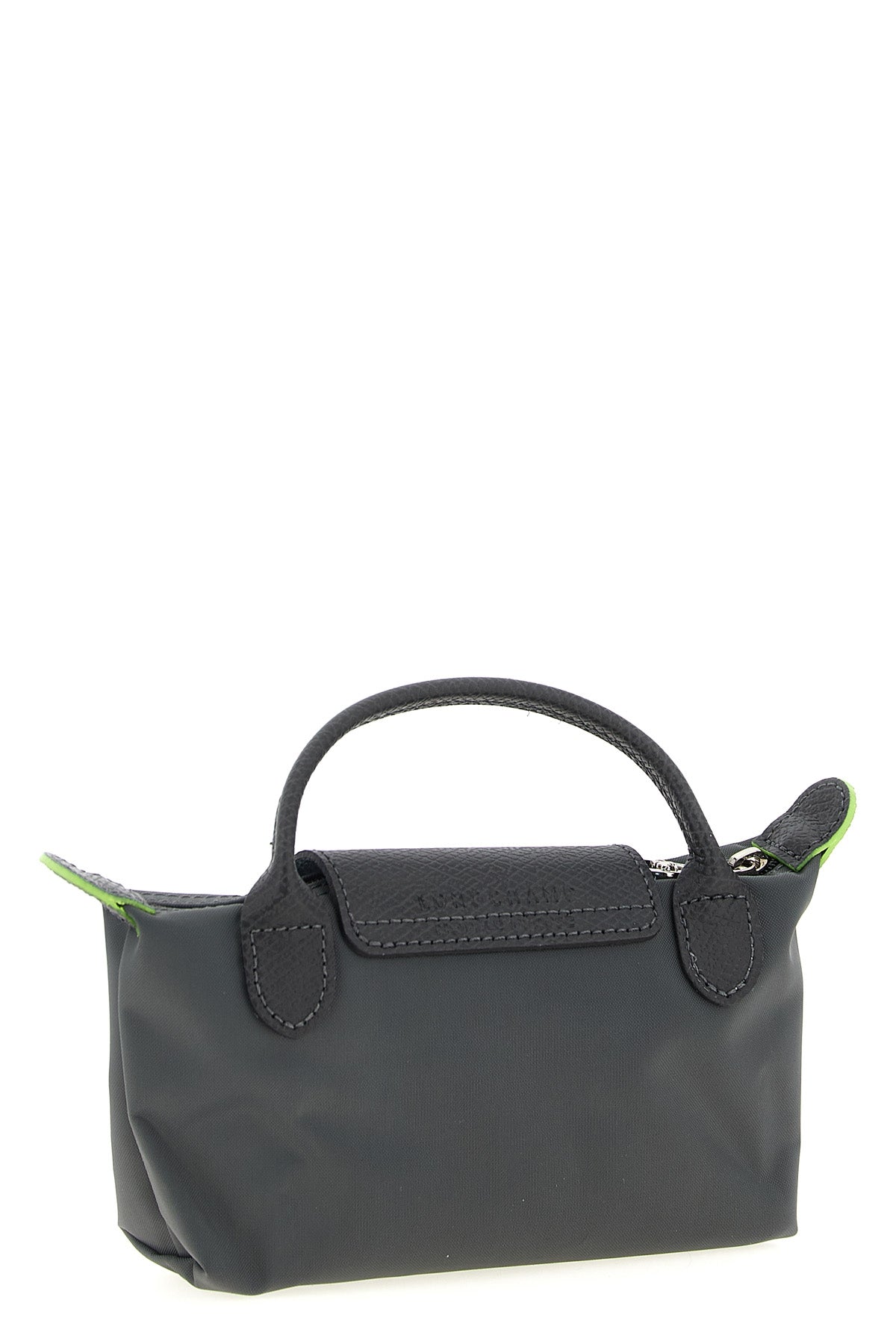 le pliage green clutch bag in foldable nylon canvas