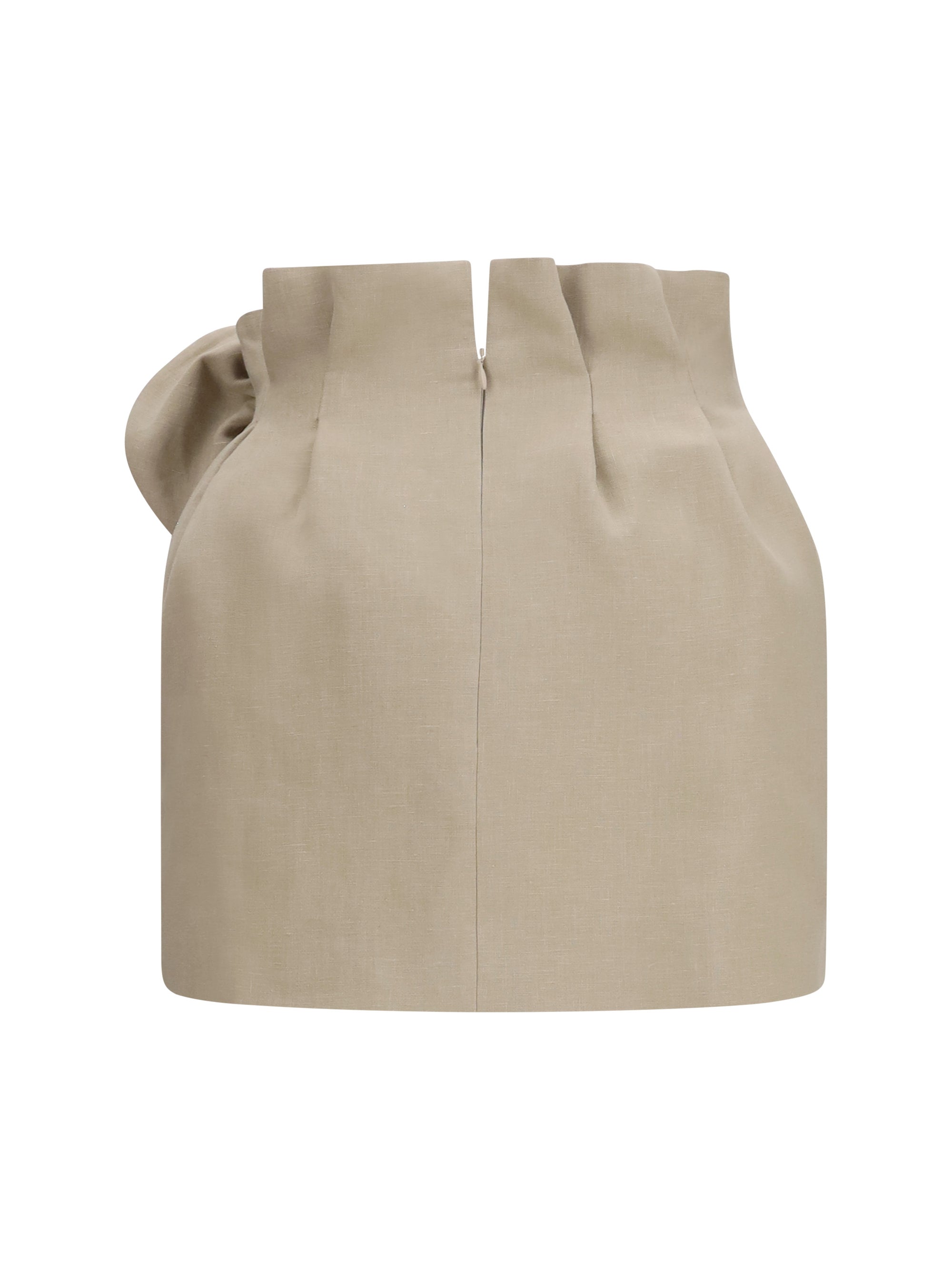 linen mini skirt