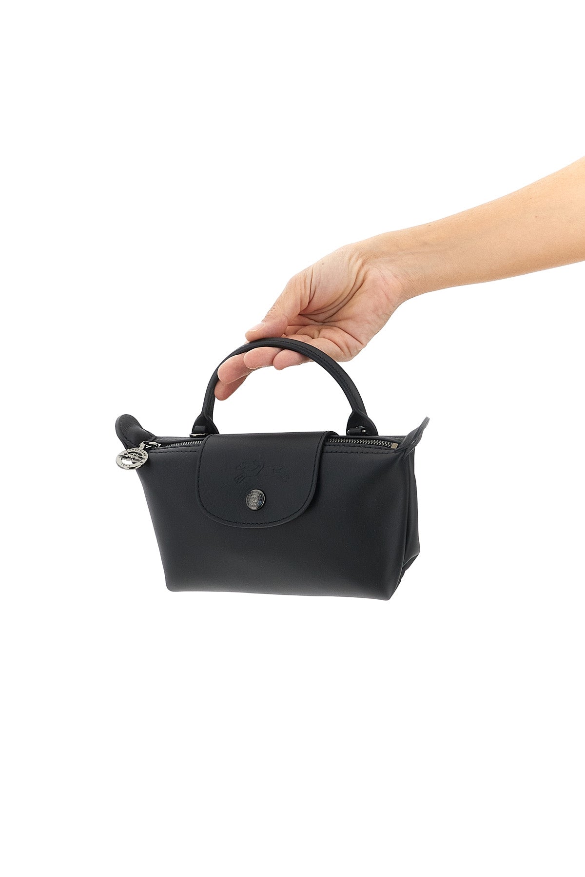 xs le pliage xtra smooth leather clutch bag