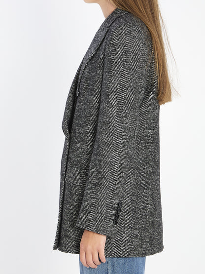 DOLCE&amp;GABBANA 38 double-breasted chevron jacket