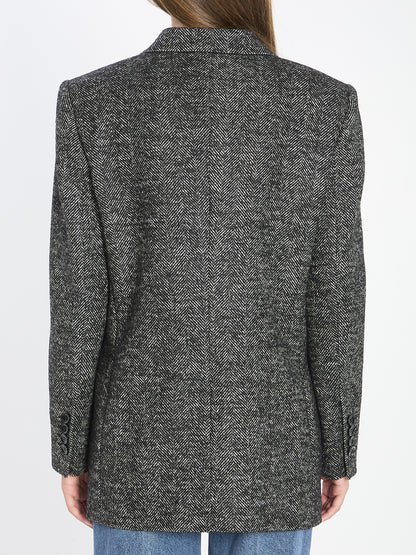 DOLCE&amp;GABBANA 38 double-breasted chevron jacket