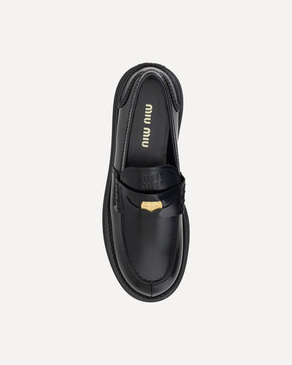leather loafers