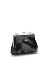 granny frame patent leather handbag