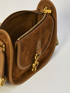 messenger suede bag mini
