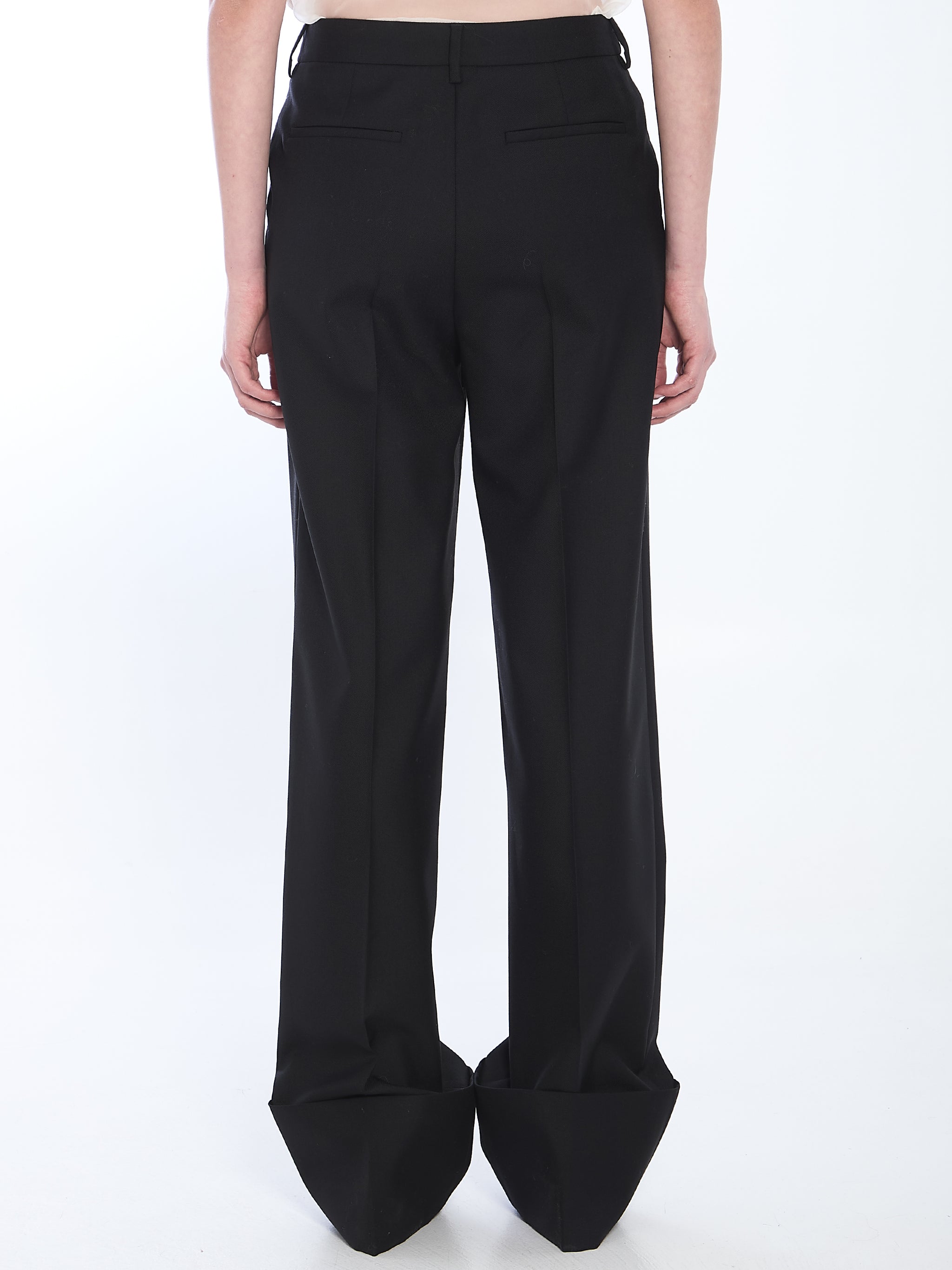 virgin wool trousers
