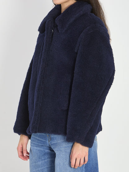 MAX MARA 40 cropped teddy coat