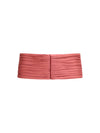 satin pleated waist belt
