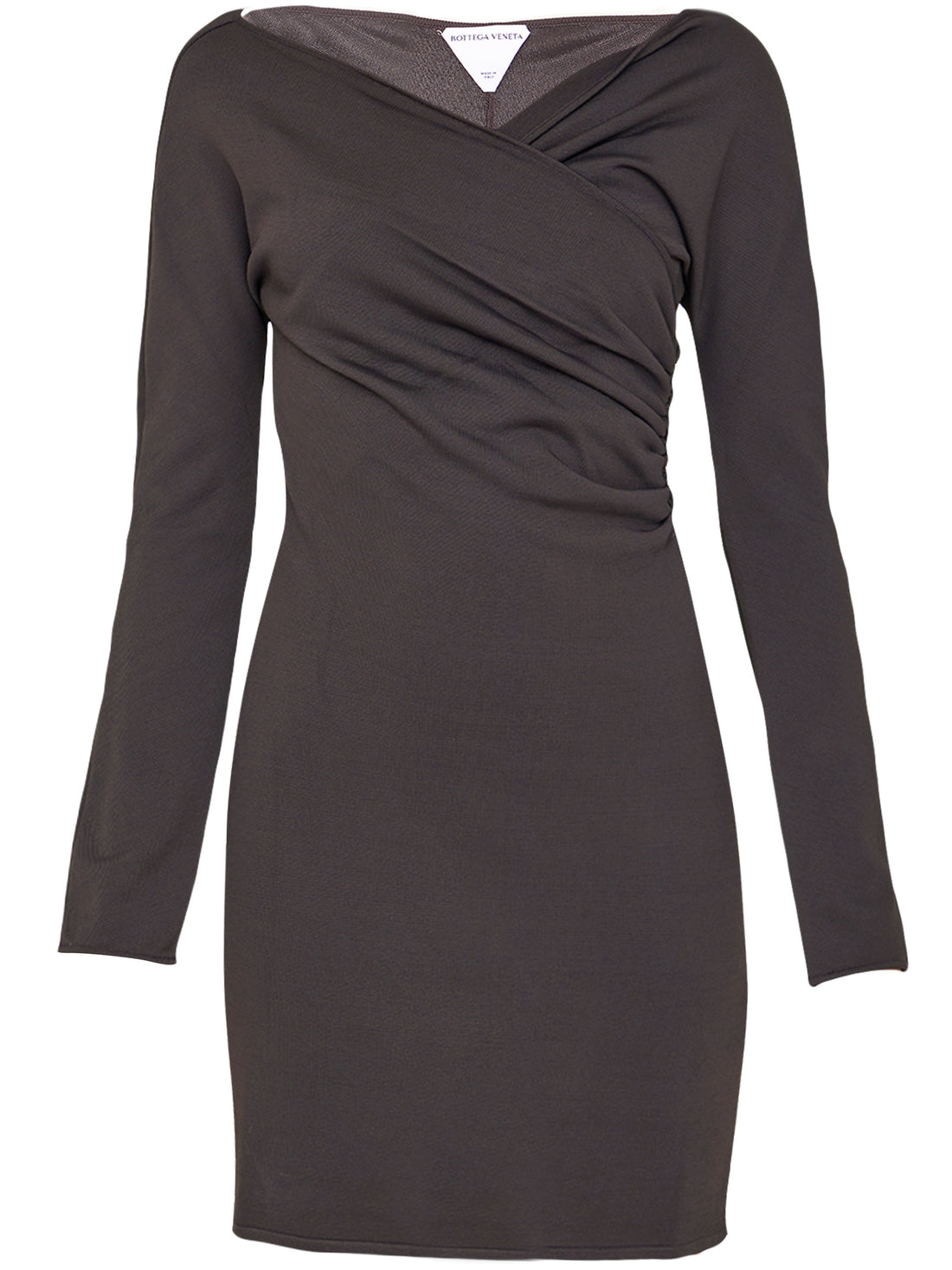 BOTTEGA VENETA S brown viscose dress