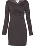 BOTTEGA VENETA S brown viscose dress
