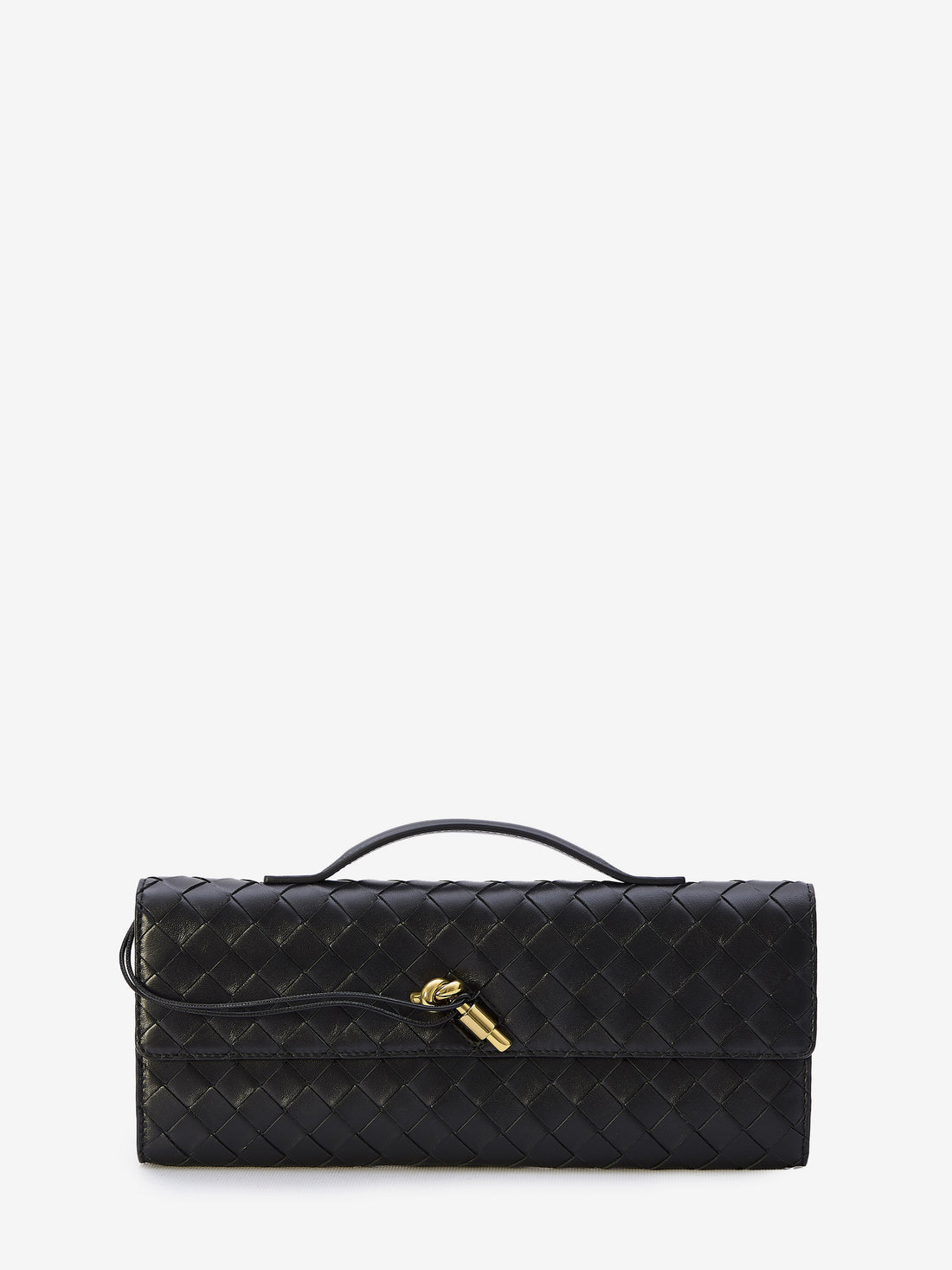 BOTTEGA VENETA OS black andiamo long clutch