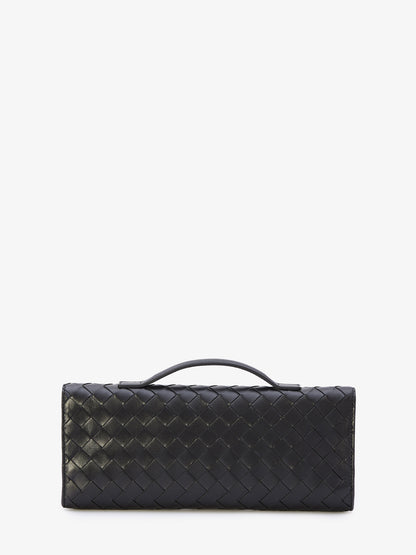 BOTTEGA VENETA OS black andiamo long clutch