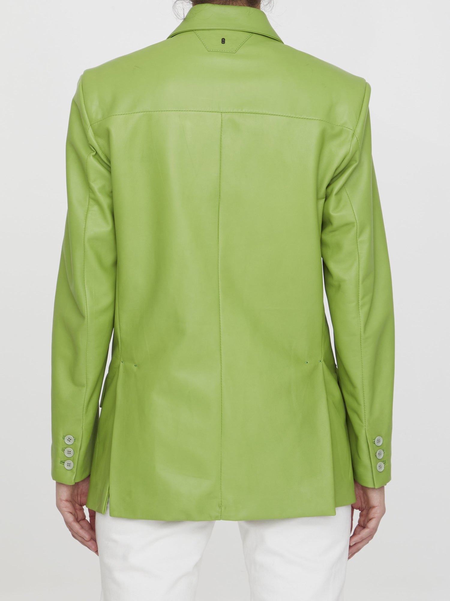 SALVATORE SANTORO 40 lime leather jacket