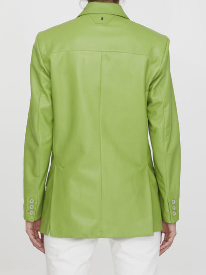 SALVATORE SANTORO 40 lime leather jacket