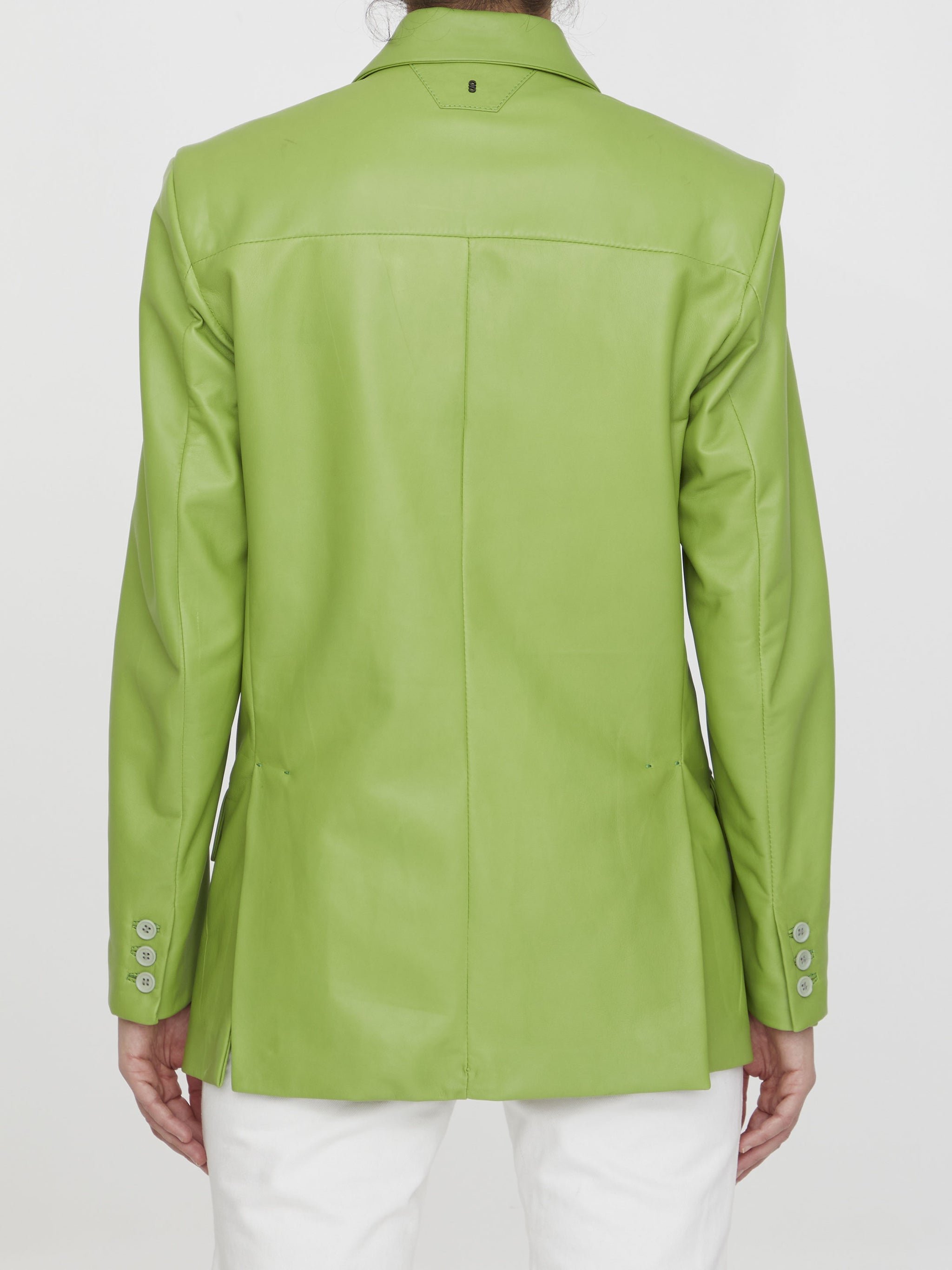 lime leather jacket