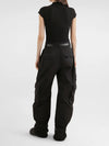 ribbed polo-style top
