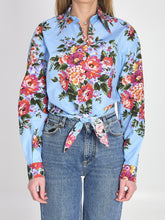 DOLCE&GABBANA 40 floral bouquet-print cotton shirt