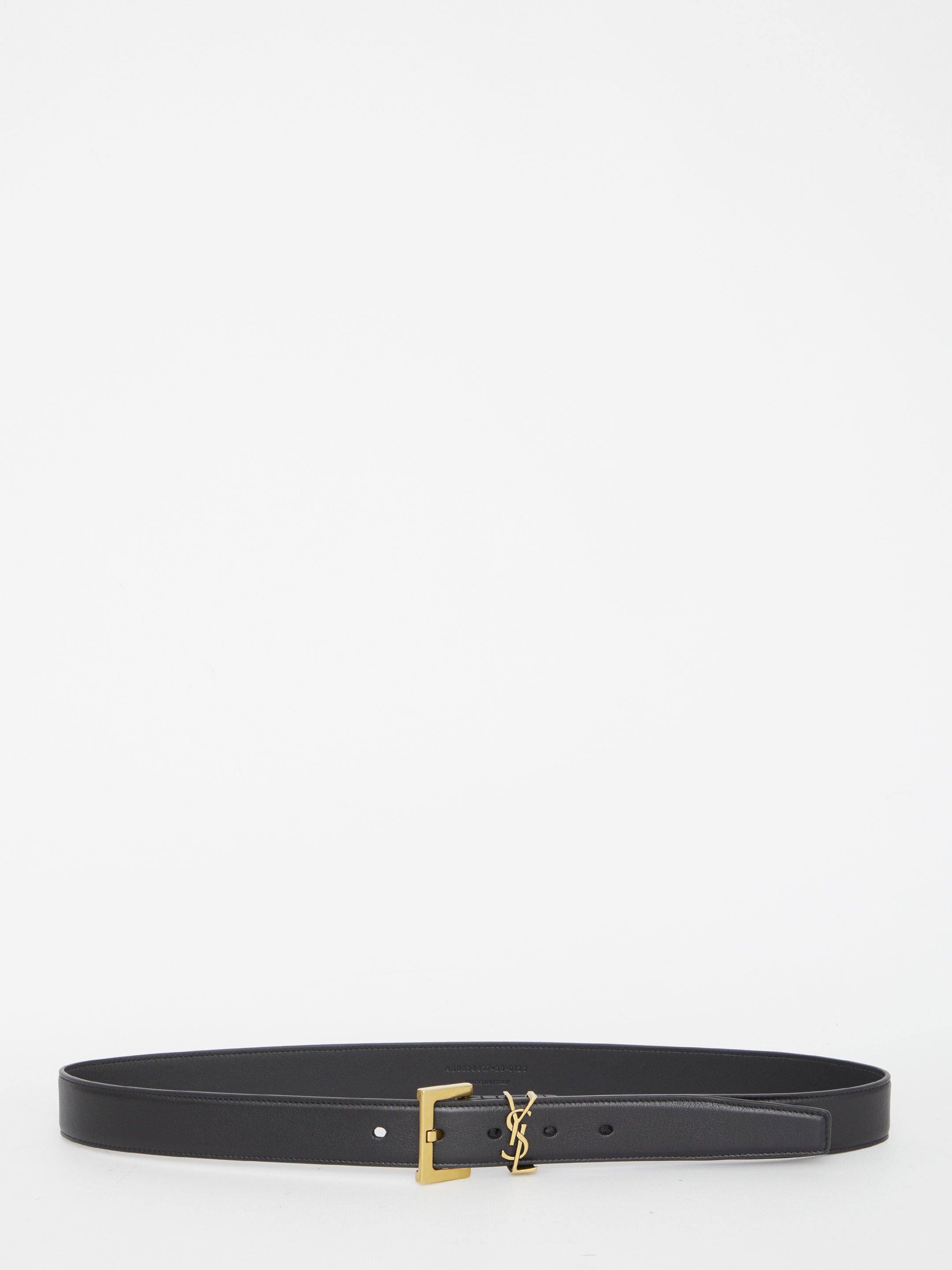 SAINT LAURENT 70 monogram thin belt