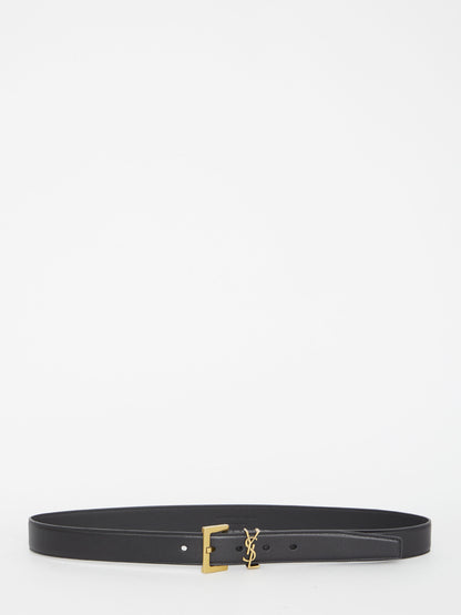 SAINT LAURENT 70 monogram thin belt