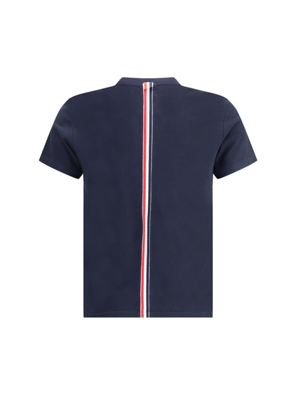 THOM BROWNE 38 t-shirt with iconic bands